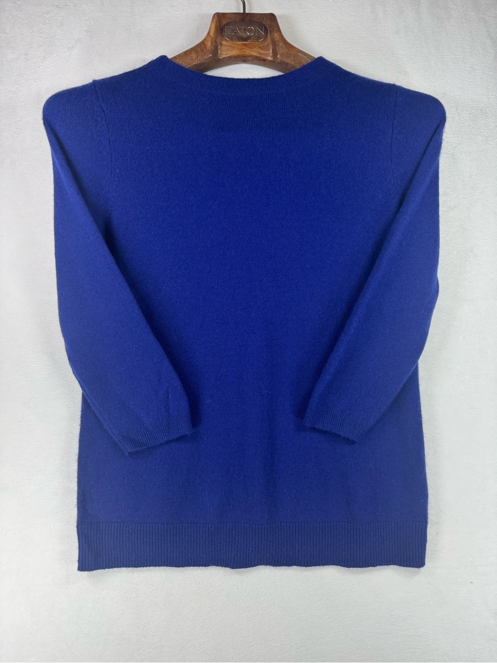 Talbots Scoopneck Cashmere Sweater in Cobalt Blue Medium